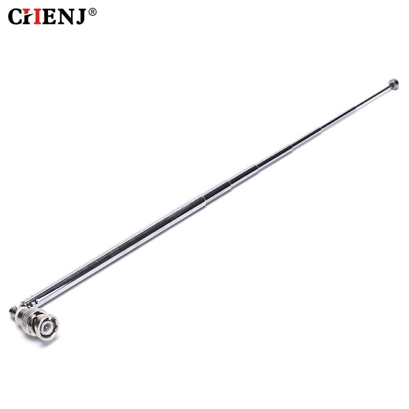 360 Degrees 765mm Telescopic Antenna Q9 BNC Connector Portable FM Radio Scanner VHF UHF TW