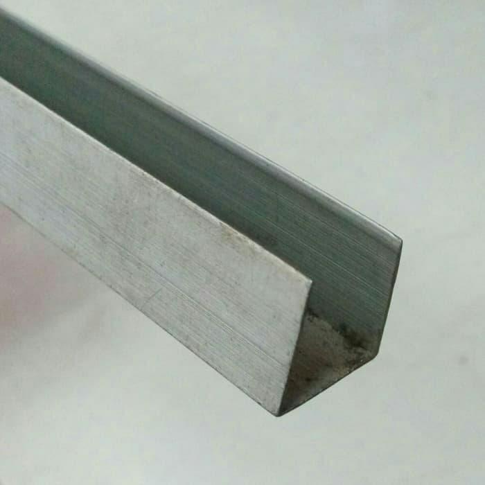 Lis U Aluminium/Kanal U/U Channel 20 Mm 2 Cm