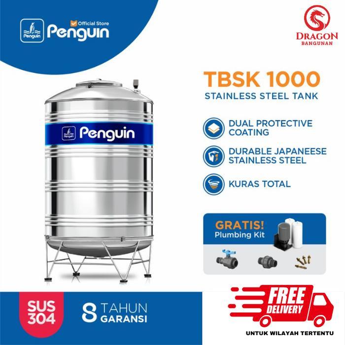 Tangki Air Penguin TBSK 1000 Liter - Toren Air Stainless Penguin 1000