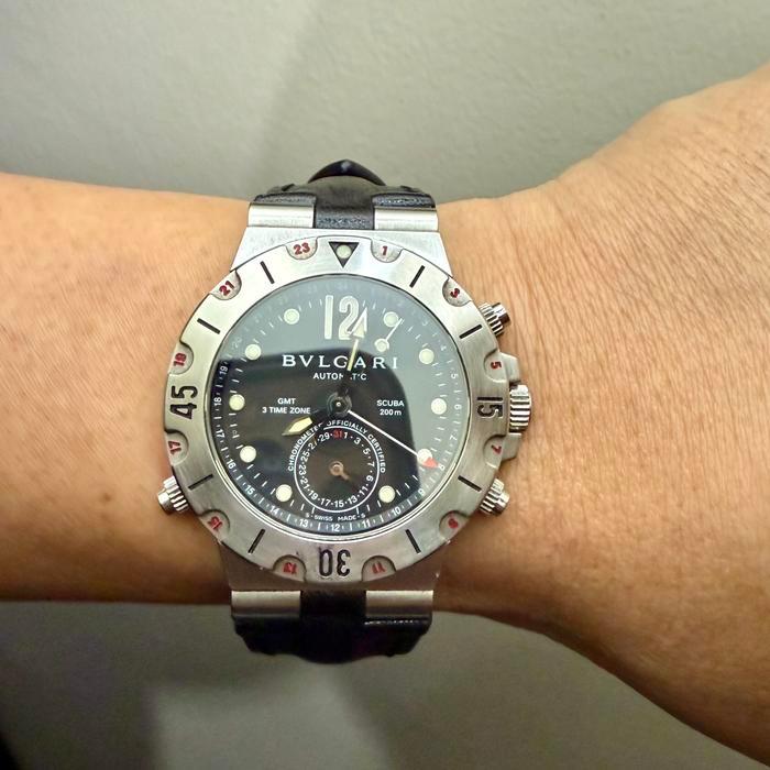 SIAPKIRIM Jam tangan Bvlgari Diagono Scuba GMT READY STOCK