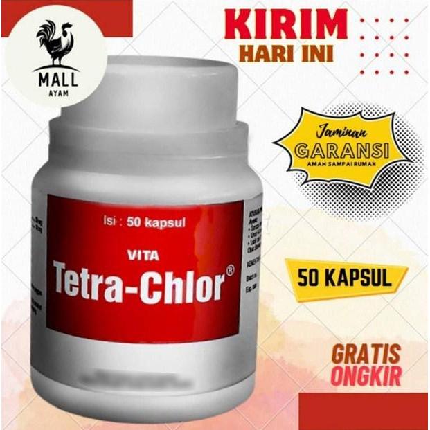 AYAM MALL Vita Tetra Chlor Obat Ayam Snot Ngorok Pilek 50 Tablet Multivitamin Obat CRD Ayam Unggas