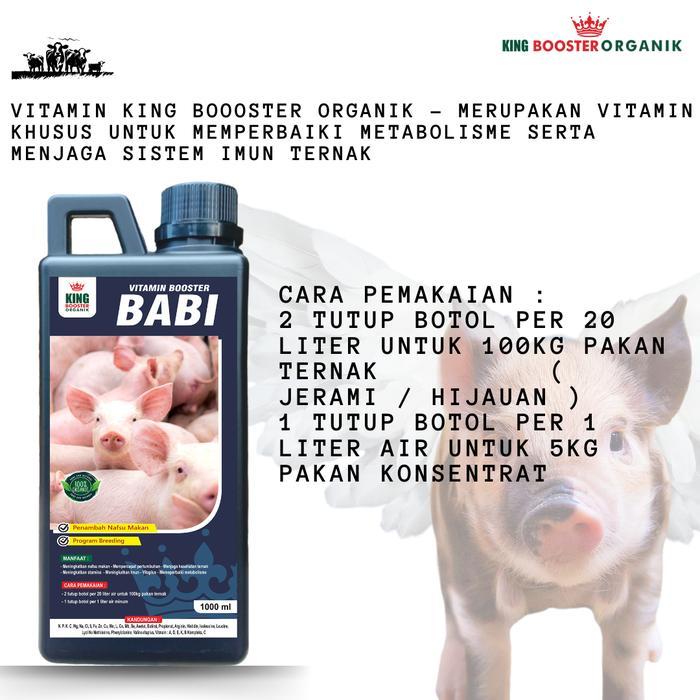 Vitamin plus penggemuk babi vitamin anti cacing babi, 1 LITER Ternak Babi Probiotik Vitamin Ternak