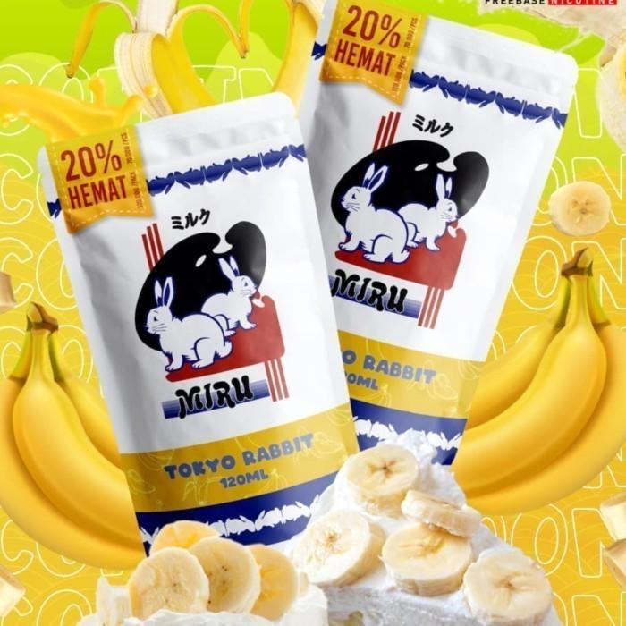 UA MIRU TOKYO RABBIT BANANA CREAM 60ML FREEBASE BY JOZOJO
