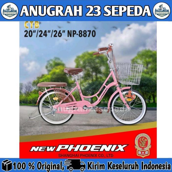 Sepeda Mini Dewasa City Bike PHOENIX NP 8870 - Pink, 20