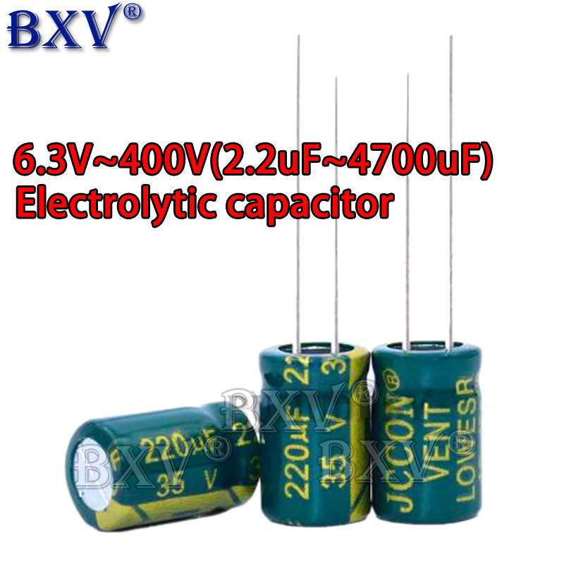 10V 16V 25V 35V 50V 400V Aluminum Capacitor 100UF 220UF 330UF 470UF 680UF 1000UF 1500UF 2200UF