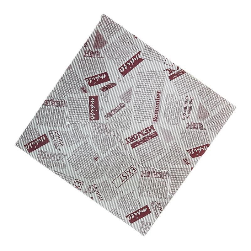 Food Basket Paper Liners Sandwich Wrap Paper Basket Liners Non-Stick Baking Paper Food Wrapping Shee