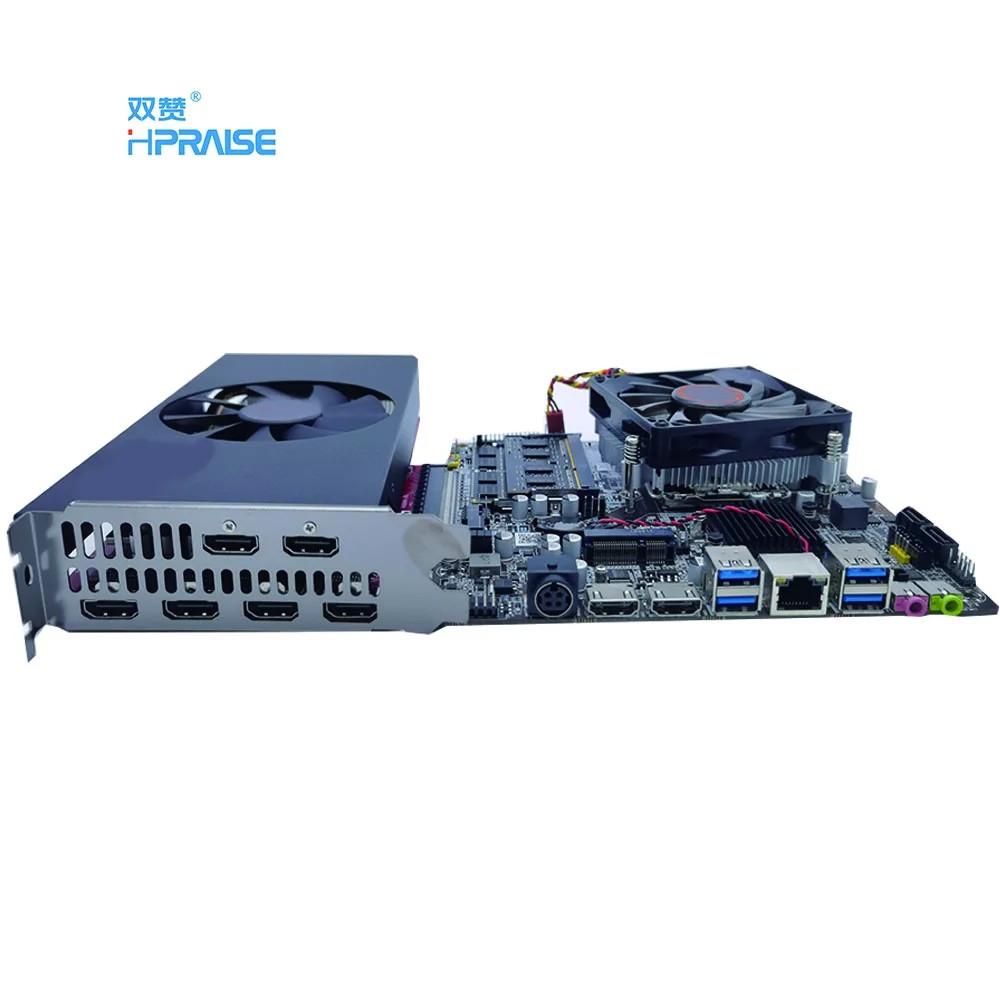 RX580 4K UHD 6 split screen display i5 i7 8400 9500 processor LGA 1151 mini atx motherboard