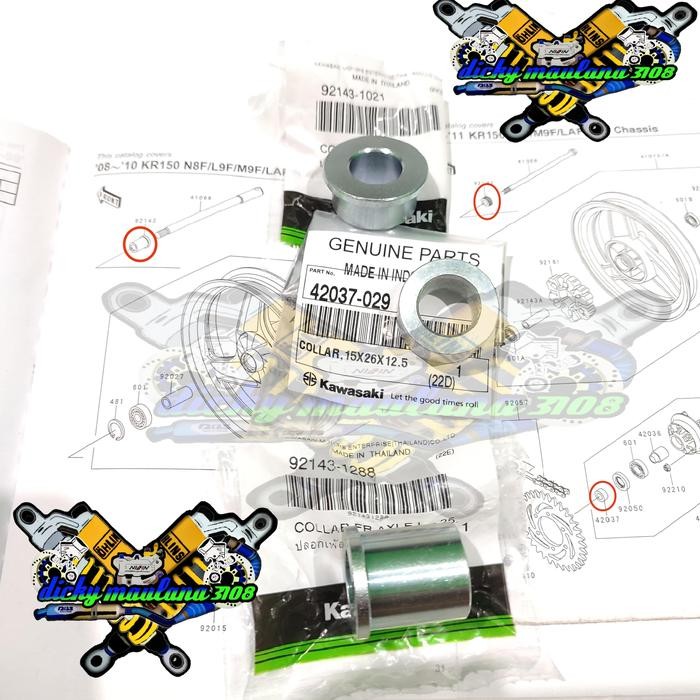 BOSH BOS VELG TROMOL RODA DEPAN BELAKANG NINJA 150 R SS ORI KAWASAKI