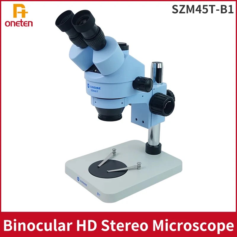 TERBARU RELIFE SZM45T-B1 Binocular HD Stereo Microscope 0.7-4.5X Continuous Zoom for PCB Board Elect