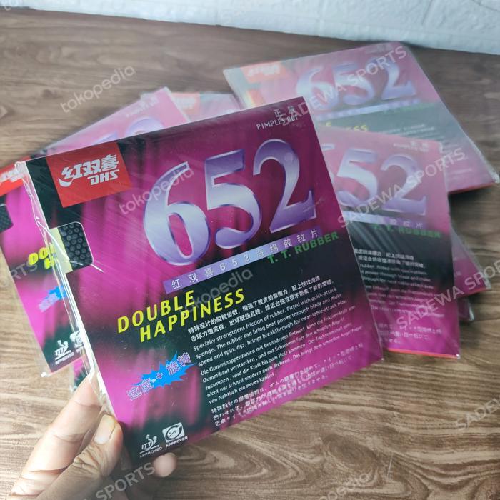 Dhs 652 - Karet Pingpong Tenis Meja Bintik Pendek/Serang Bola Dahsyat