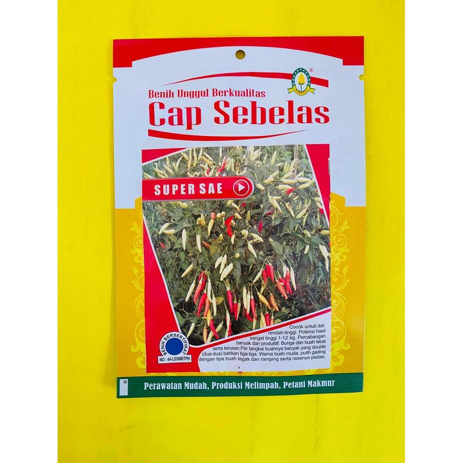 Benih Cabe Super Sae Dari Cap Sebelas. Isi 10Gram
