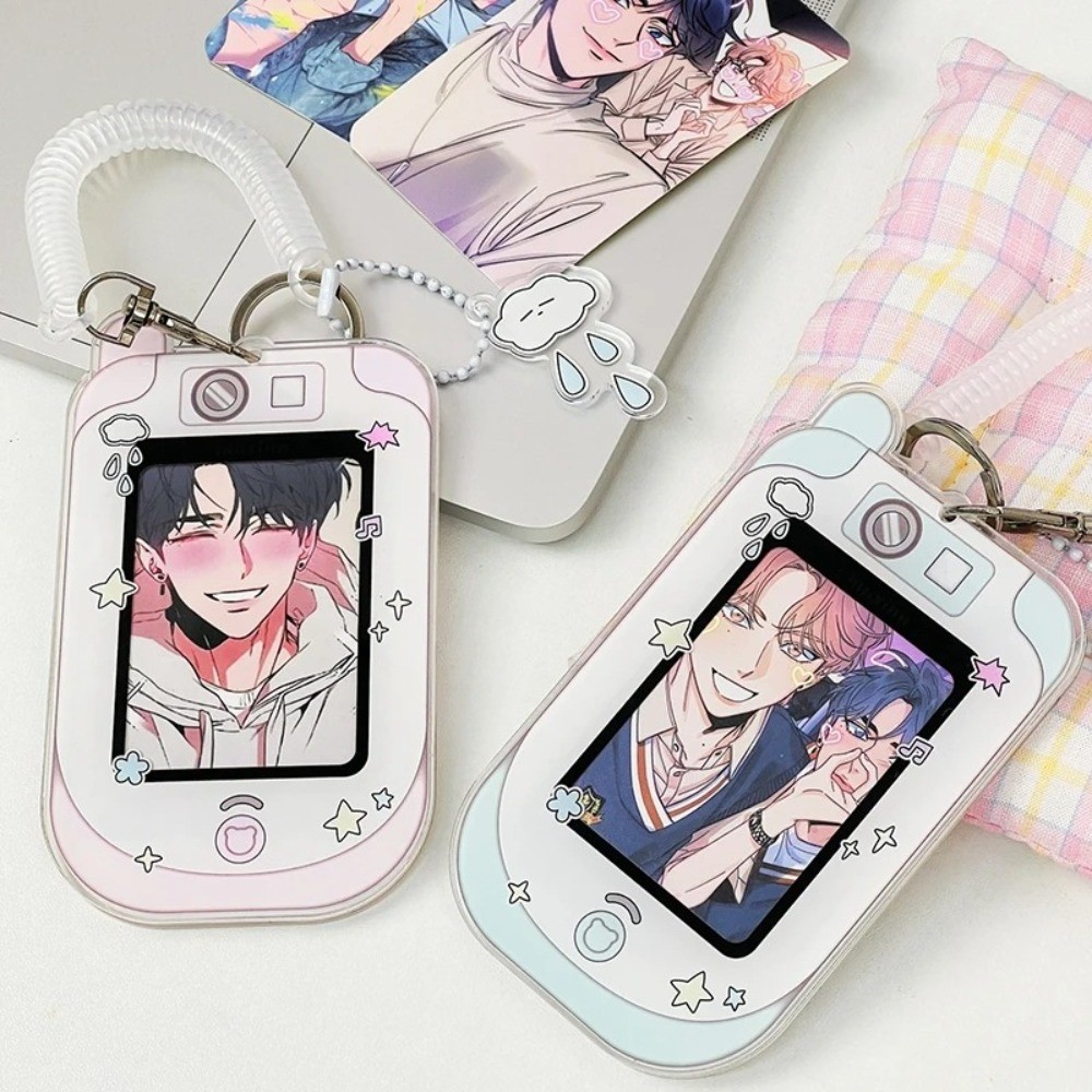 Cute 3 Inch Photocard Holder Kpop Acrylic Photo Card Case Mobile Phone/camera Shape Idol Photocard
