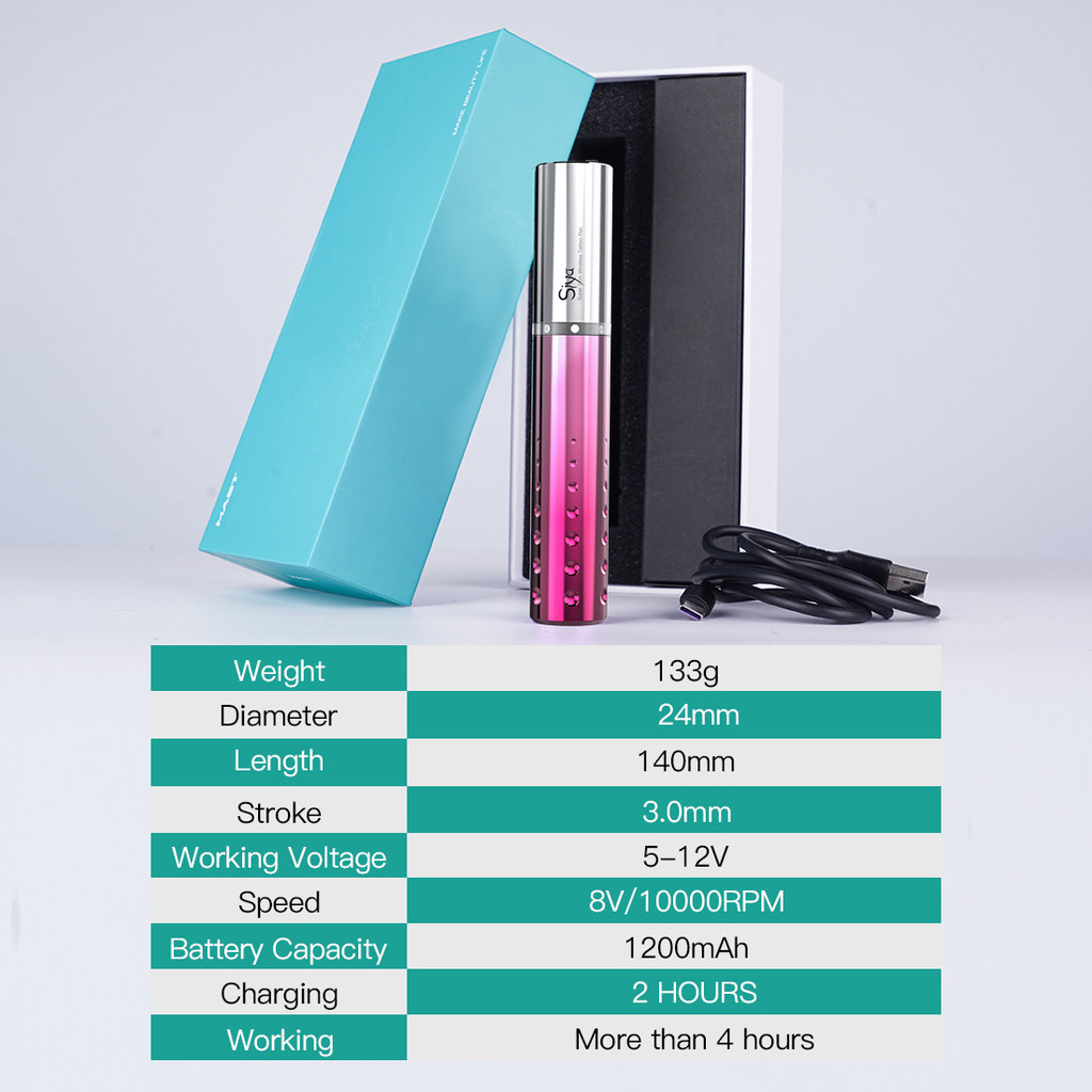 Mast Tattoo Tour Siya Wireless Permanent Makeup Machine Rotary Pen Machine Mast Wireless Tattoo Mach