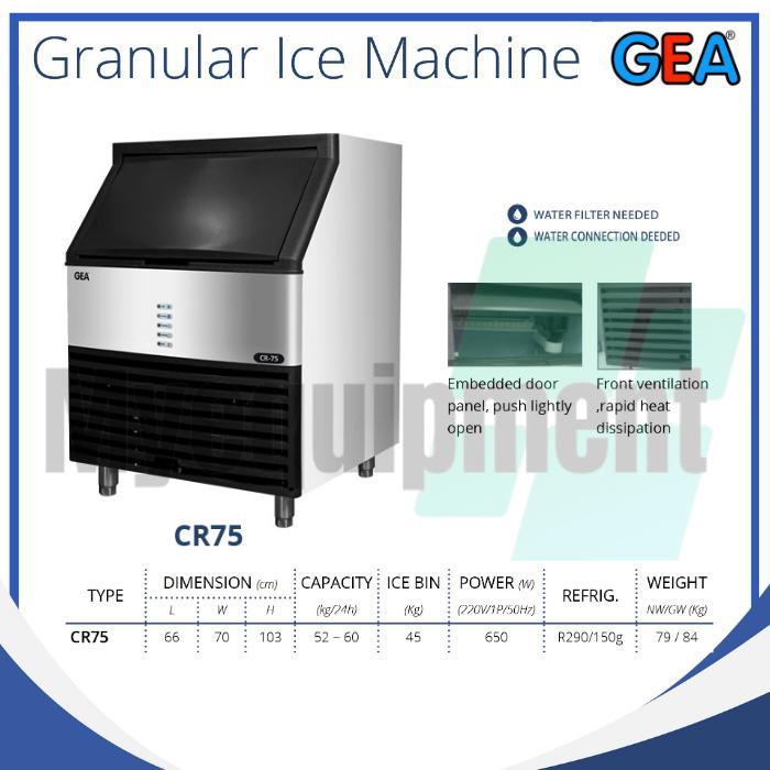 ICE MAKER GRANULAR ICE MESIN ES KRISTAL GEA  CR75