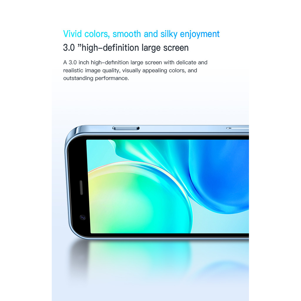 SOYES XS15 Blue 3G Mini Smartphone 3.0" HD Screen 2G RAM 16G ROM Dual SIM Standby Play Store