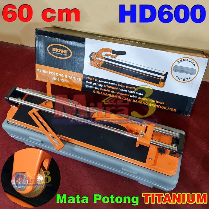{{{{}}] Alat Potong Granit Manual 60 cm HIOSHI Titanium Pemotong Keramik 600mm
