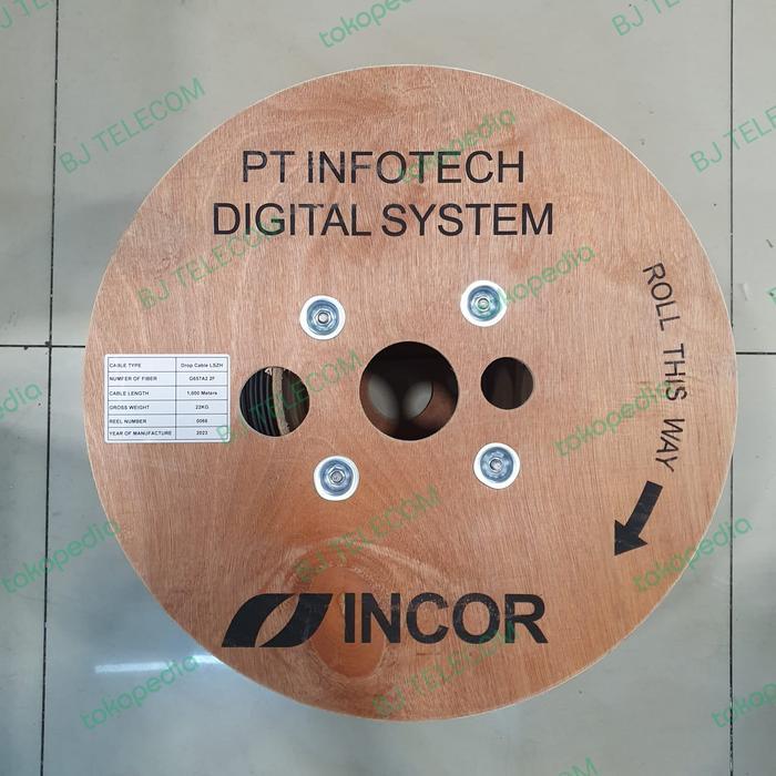 Kabel Fo 2 Core Fig 8 Incor @ 1000 Meter