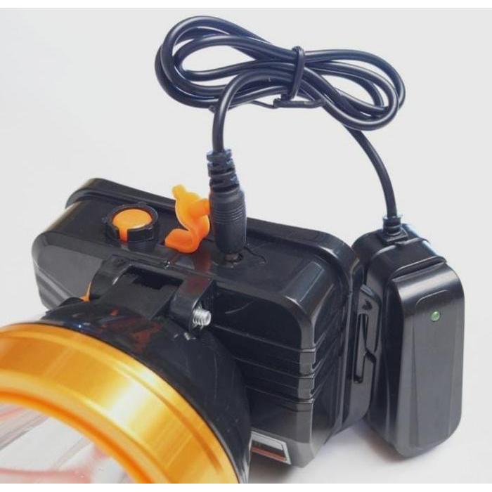 Senter Kepala 100 Watt LED Headlamp Super Terang Outdoor Anti Air - senter 100w - Cuantrus