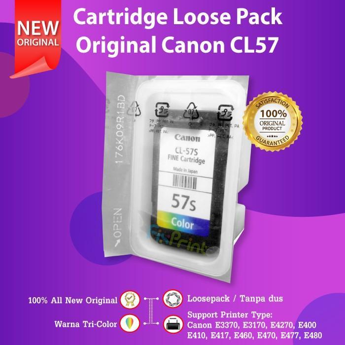 x5kr- Cartridge Tinta Canon Cl57S Cl 57S 57 Small Colour E410 E3470 E4270