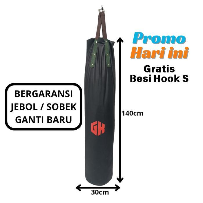 Samsak 140Cm Gatotkaca Kain 2 Lapis Samsak Muay Thai Samsak Beladiri