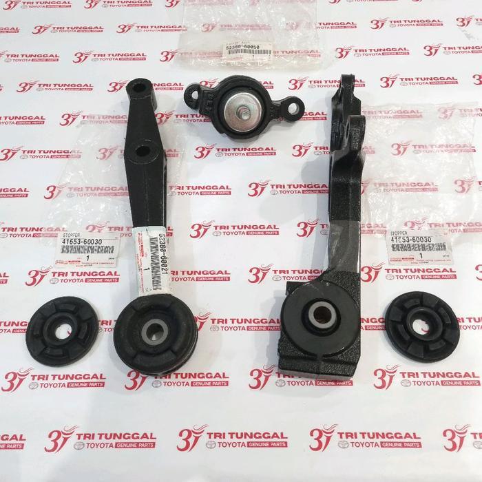 gantungan gardan prado 120 2004-09 mounting dudukan diff depan set orisinil