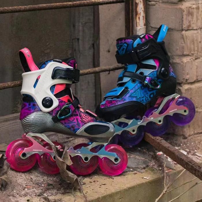 SEPATU RODA ANAK INLINE SKATE JUNIOR CARBON FREESTYLE YJS X5 PRO