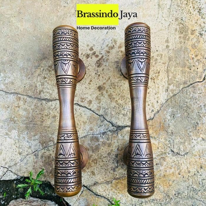 Handle Pintu Kuningan Ukir Egip / Handle Pintu Kuningan Antik Siap Kirim