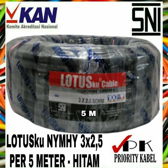 Kabel Lotusku Nymhy 3X2,5 3X2.5 (Per 5 Meter)