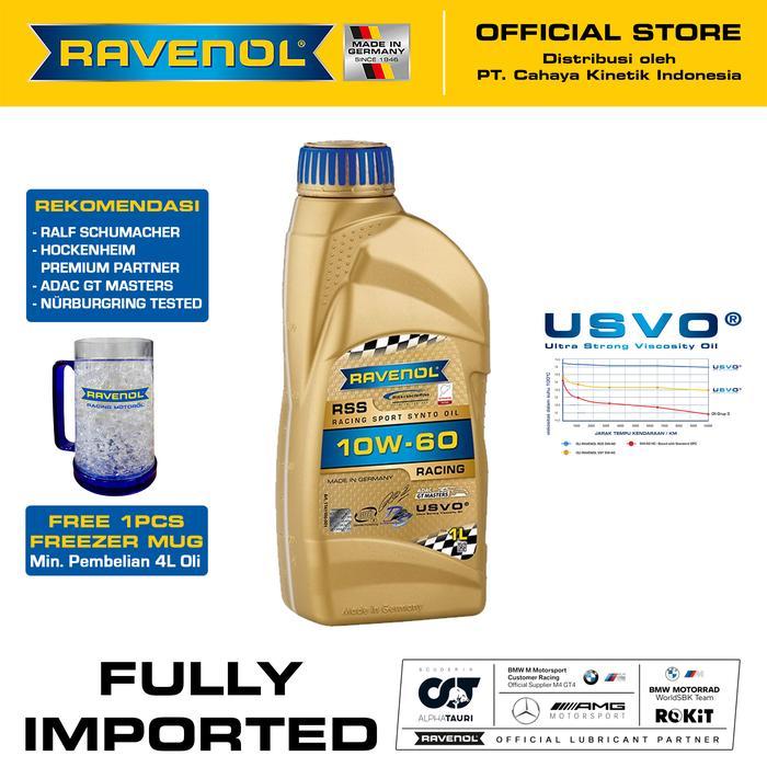 Ready Oli Mobil Ravenol Racing RSS 10W-60 1L (Made in Germany)