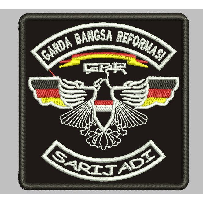 DD-215 PATCH BORDIR GARDA BANGSA REFORMASI SARIJADI GBR LOGO EMBROIDERY