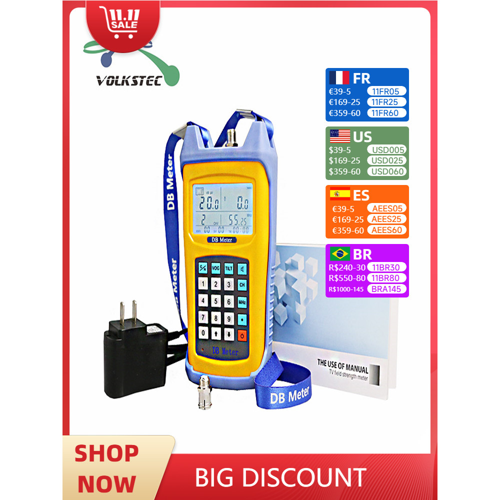 High Precision CATV Signal Level Meter DB-6 TV Field Strength Meter