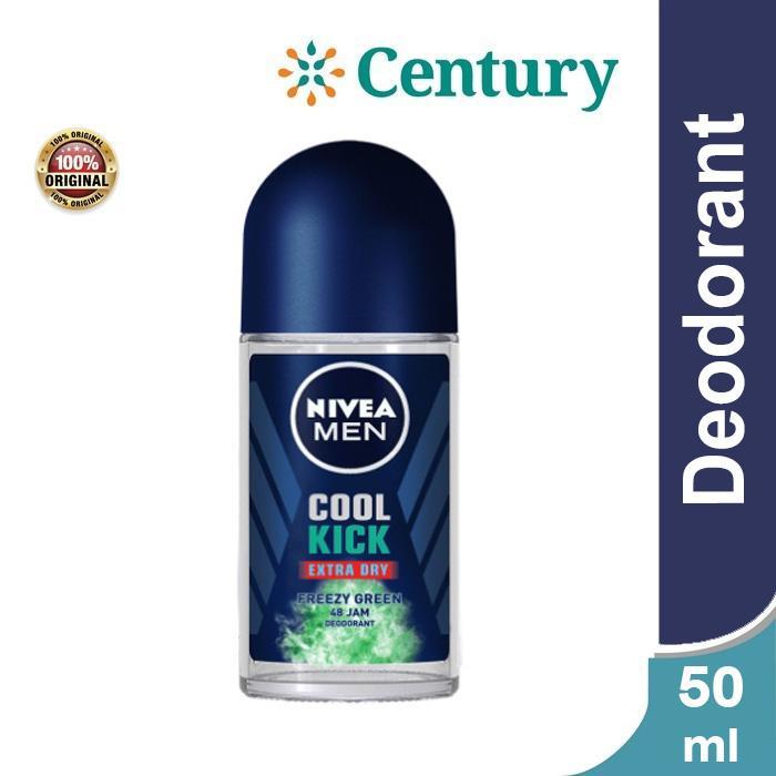 i0cc- Nivea Men Cool Kick Extra Dry Freezy Green Deodorant 50Ml / Deodorant