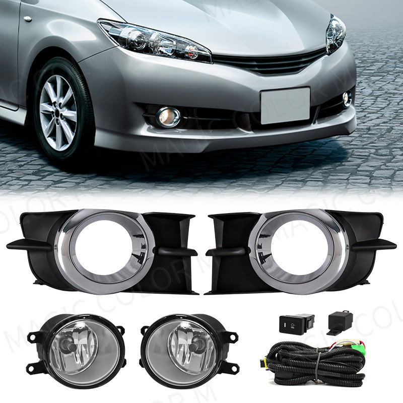 Led Fog Light For Toyota Wish 2009 2010 2011 2012 Halogen Car Fog Kit Bumper Lamp Daytime Running