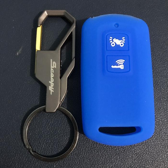 COVER REMOT SCOOPY + GANTUNGAN KUNCI LOGO SCOOPY