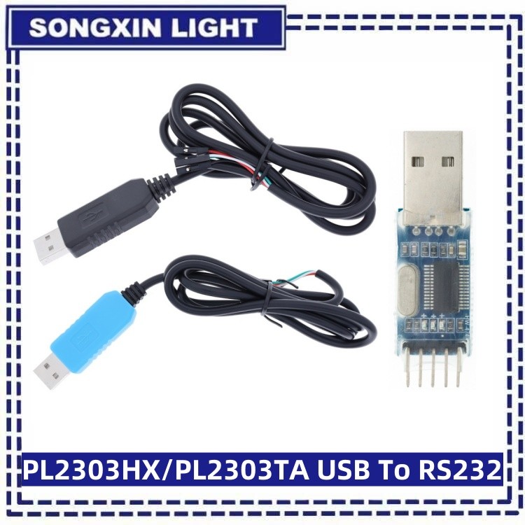 PL2303 PL2303HX/PL2303TA USB To RS232 TTL Converter Adapter Module with Dust-proof Cover PL2303HX