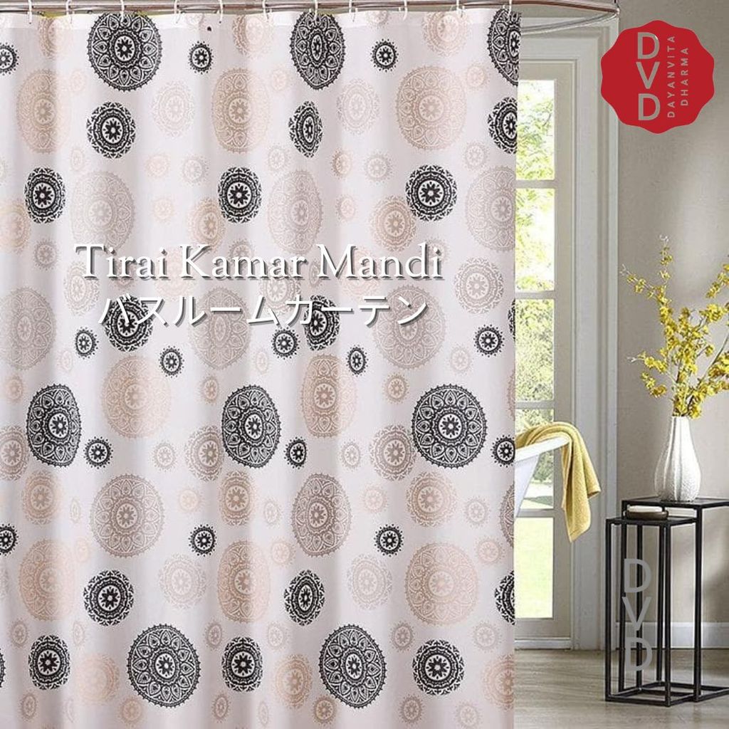 Tirai Kamar Mandi Plastik - Gorden Kamar Mandi