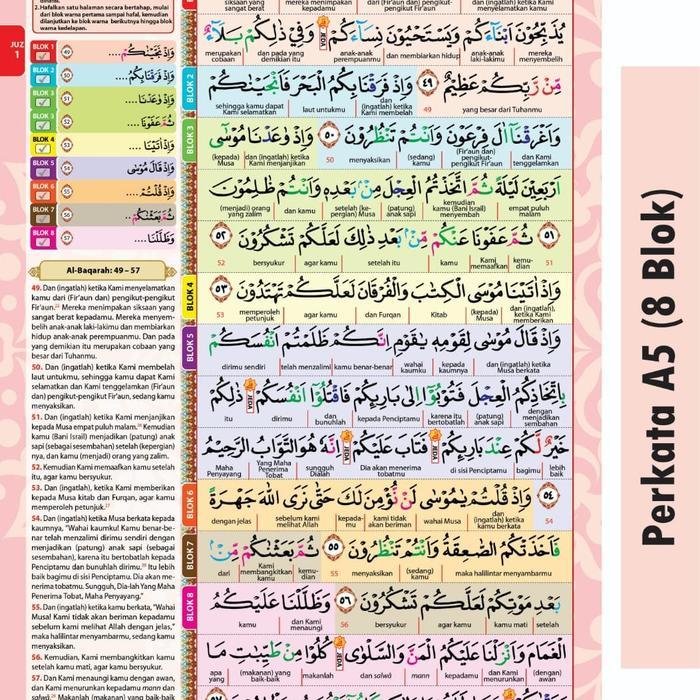 Sedia Alquran King Salman A4 Fitur Custom NamaTipe Terjemah Perkata