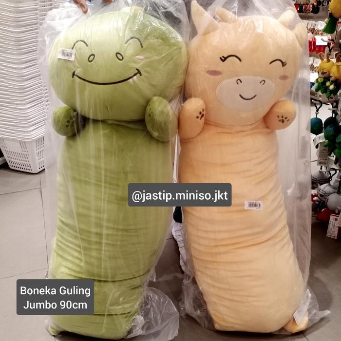 Miniso Boneka Guling Jumbo Deer / Dino / Penguin / Doggy (90Cm)