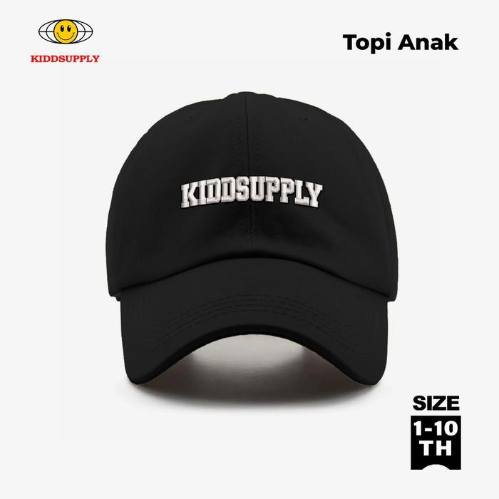 Kiddsupply Topi Anak Polo Caps Twill Bordir Classy L Topi Anak-Anak Twill Cap Kids Kdcap01 Original