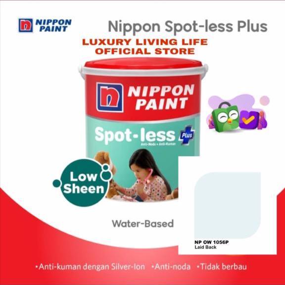 Cat Tembok Nippon Paint Spotless Plus Laid Back 2,5L Galon Antibakteri