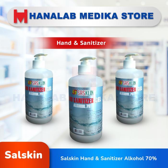 Hand Sanitizer Sasklin 500ml/Alkohol 70% Hand Sanitizer Siap Kirim