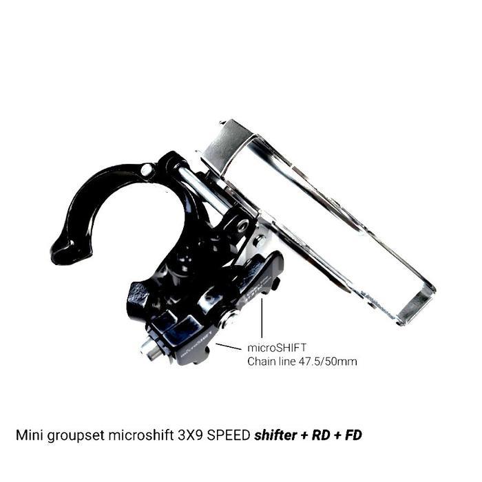 Produk Microshift Groupset 3 X 9 Speed Shifter Rd Fd Sepeda Lipat