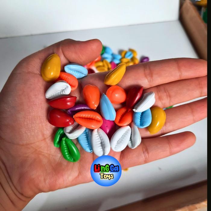 Jual Rugi 200 Gram Kuwuk Plastik Biji Congkak Plastik Warna Cerah Sni Mainan