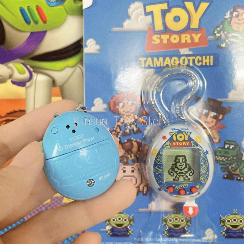 Bandai Tamagotchi Toy Story Anime Peripheral Buzz Lightyear Woody Electronic Virtual Pet Keychain