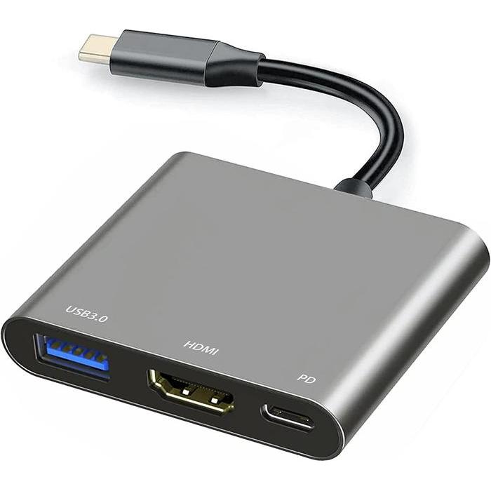 Flash Sale Konverter Type C To Hdmi/Usb 3.0/ Type C / Konverter 3In1 Usb Type C To Hdmi/Usb