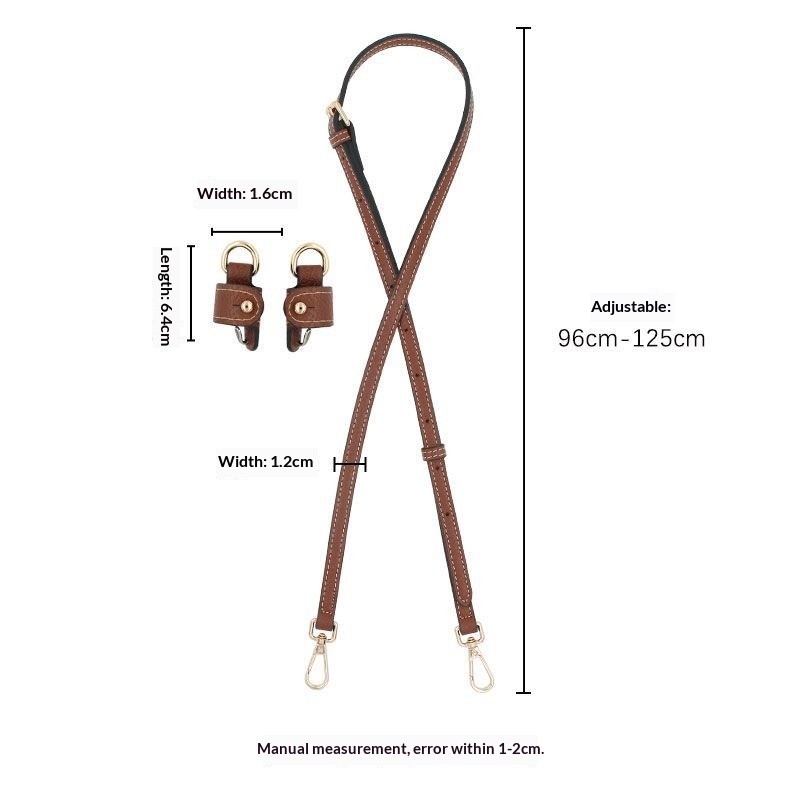 Mini Bag Leather Shoulder Strap Kit Fit for Longchamp Mini Bag