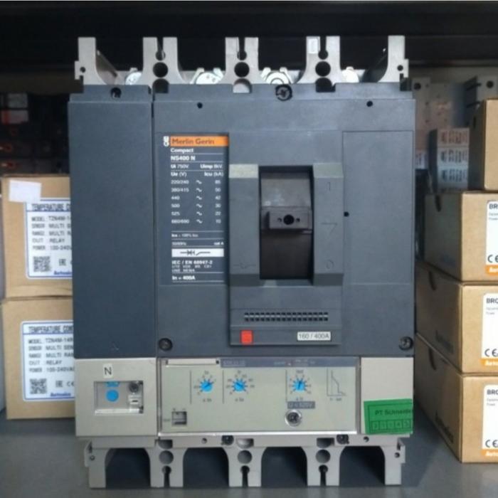 MCCB MERLIN GERIN NS400N 4P 400A 50KA MANUAL