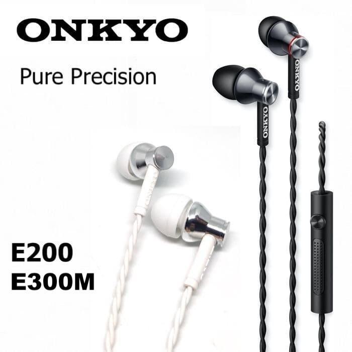 Original Onkyo E200 Earphone Semi-Open Stereo High Fedility No Box Terbaru 