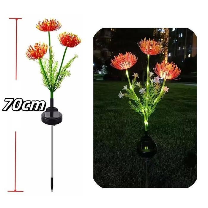 Lampu Taman Tenaga Surya Model Bunga Luar Ruangan Anti Air/Lampu Taman Tenaga Surya Model Bunga