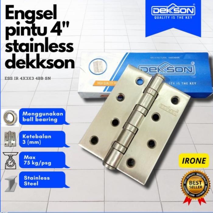SALE  Engsel 4 Inch Stainless Dekson Engsel Pintu Dekson Engsel Pintu 4 Inch Stainless Tebal Dekson
